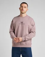Bluzy męskie - Męska bluza nierozpinana Lee LOGO LOOSE SWS L - miniaturka - grafika 1
