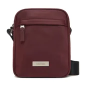 Torby męskie - Saszetka Calvin Klein Sleek Reporter LV04D3180G Bordowy - miniaturka - grafika 1