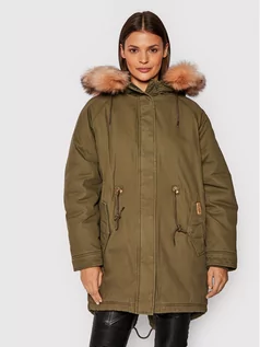 Kurtki damskie - Pepe Jeans Parka Dizzy PL401959 Zielony Regular Fit - grafika 1