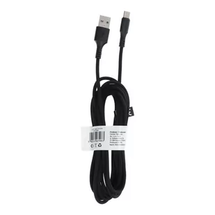 Kabel USB - Typ C 2.0 C279 3 metry czarny - Kable USB - miniaturka - grafika 1