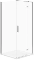 Kabiny prysznicowe - Cersanit Kabina PRYSZNICOWA NAROŻNA CITY 90X90X195 PRAWA SZKŁO TRANSPARENTNE - miniaturka - grafika 1
