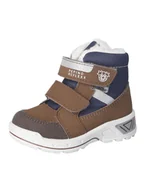 Botki damskie - PEPINO Skórzane botki zimowe "Flo" w kolorze brązowo-granatowym - miniaturka - grafika 1