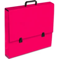Teczki i skoroszyty - Penmate Teczka szkolna z rączką A3 5.5cm róż malinowy TT7827 TADEO - miniaturka - grafika 1