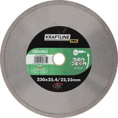 Tarcze do pił - Tarcza diamentowa do cięcia na mokro pełna 230 x 25.4/22,23 mm KRAFTLINE PRO - miniaturka - grafika 1