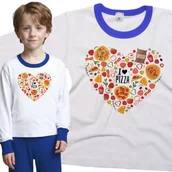 Piżamy dla dziewczynek - Piżama dziecięca I Love Pizza Kocham Pizzę 110/116 - VoloDonum - miniaturka - grafika 1