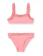 Stroje kąpielowe - United Colors of Benetton Dziewczęce bikini 3L030K01L dwuczęściowy kostium kąpielowy, różowy 9R5, 2XL, Różowy 9R5, XXL - miniaturka - grafika 1