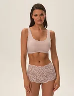 Komplety bielizny - Majtki szorty Promi - ciemny fiolet, beżowy L - miniaturka - grafika 1