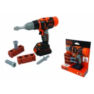 Zabawy w naśladowanie dorosłych - Smoby Smoby Black&Decker Wiertarko-wkrętarka mechaniczna 3032163601944 - miniaturka - grafika 1