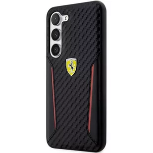 Ferrari FEHCS23MNPYK S23+ S916 czarny/black hardcase Carbon Contrast Edges - Etui i futerały do telefonów - miniaturka - grafika 2