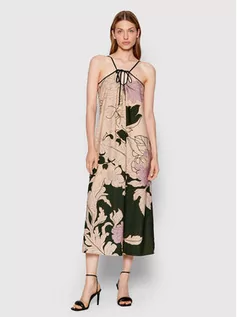 Sukienki - Sisley Sukienka letnia 43JCLV01K Kolorowy Relaxed Fit - grafika 1