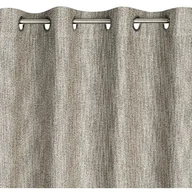 Zasłony - Zasłona na przelotkach w stylu eko MEGAN 140X250 beżowa - miniaturka - grafika 1