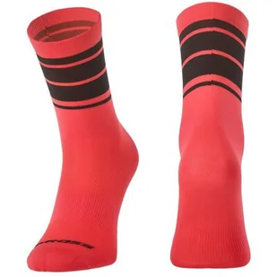 Skarpetki rowerowe KROSS Pro Hi ( XL) Czerwono-czarny - Skarpetki kolarskie - miniaturka - grafika 1