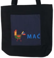 Torby i wózki na zakupy - POJEMNA TORBA NA RAMIĘ DO MIASTA SHOPPERKA CZARNA KURK MĆ - miniaturka - grafika 1