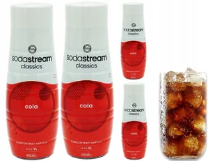4x SYROP KONCENTRAT COLA CLASSIC DO SATURATORA SODASTREAM 9L NAPOJU z 440ml - Syropy i koncentraty owocowe - miniaturka - grafika 1