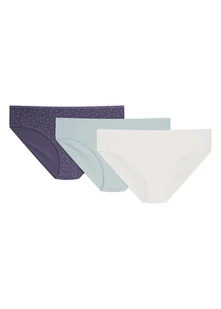 Majtki figi Mia-Mia 3-pak Esotiq fioletowy, miętowy, kremowy L - Majtki damskie - miniaturka - grafika 1