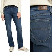 Spodnie damskie - Lee LEGENDARY REGULAR STRAIGHT Seattle Mid Rise PROSTE CIEMNY DżINS W27 L33 - miniaturka - grafika 1