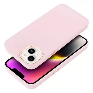 Etui futerał FRAME do Apple iPhone 15 pudrowy róż - Etui i futerały do telefonów - miniaturka - grafika 1
