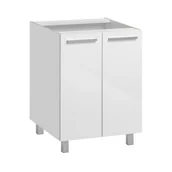 Szafki kuchenne - Szafka kuchenna stojąca, Salma, 60x58x81 cm, biel, połysk - miniaturka - grafika 1