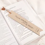 Zakładki indeksujące - Skórzana ZAKŁADKA Do Książki Z Grawerem Motywacyjna - miniaturka - grafika 1