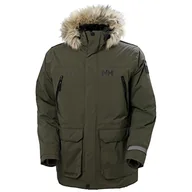 Kurtki męskie - Helly Hansen Męska kurtka Reine Parka Reine Parka, Zielony użyteczny, M - miniaturka - grafika 1