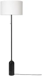 GUBI - Gravity Lampa Podłogowa Czarny Marmur/Biała GUBI - Lampy stojące - miniaturka - grafika 1