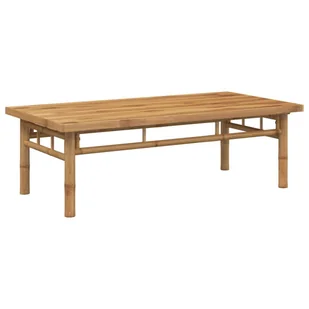 vidaXL Stolik kawowy 110x55x35 cm bambusowy - Ławy i stoliki kawowe - miniaturka - grafika 1