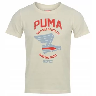 Bluzki damskie - PUMA t-shirt bluzka koszulka dziecięca 140 - grafika 1