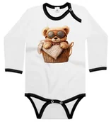 Body dla niemowląt - Body dziecięce Boho Misiek Pluszowy W Pilotkach W Koszu Dzień Misia 74/80 - miniaturka - grafika 1