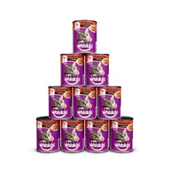 Suplementy i witaminy dla kotów - Whiskas Wołowina w sosie 12x400g 16438-uniw - miniaturka - grafika 1