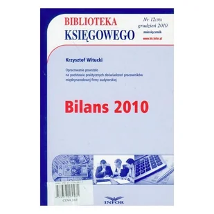 Bilans 2010 - Krzysztof Witucki - książka - Finanse, księgowość, bankowość - miniaturka - grafika 1