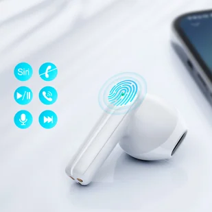 Joyroom TWS ENC wodoodporne IPX4 Bluetooth 5.3 biały (JR-TL11) - Słuchawki - miniaturka - grafika 10