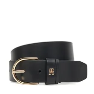 Paski - Pasek Damski Tommy Hilfiger Essential Effortless 3.5 AW0AW17757 Czarny - miniaturka - grafika 1