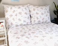 Pościel dla dzieci - Komplet pościeli bawełnianej dla dziecka 100x160 cm  - Chmurkowe misie - miniaturka - grafika 1