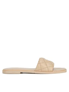 Badura Klapki HAPPY-08W3-086 Beżowy - Klapki i japonki damskie - miniaturka - grafika 1