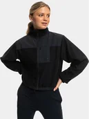 Bluzy damskie - Roxy Polar Wow Zip Up Jkt Plfl ERJPF03141 Szary Regular Fit - miniaturka - grafika 1