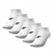Skarpetki damskie - SKARPETKI damskie 4F STOPKI skarpety białe niskie 5 PAR zestaw 39-42 - miniaturka - grafika 1