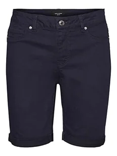VERO MODA Vmwild Seven Mr Fold Long Col szorty damskie, granatowy blezer, M - Spodenki damskie - miniaturka - grafika 1