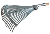 Grabie i motyki - KARD Grabie do liści z taśmy regulowane oprawione 280 x 300mm 111 111 - miniaturka - grafika 1