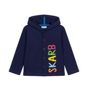 Bluzy i sweterki niemowlęce - Bluza dla dziecka do 2 lat, z napisem Skarb, granatowa - miniaturka - grafika 1