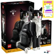 Klocki - LEGO KLOCKI IDEAS KOTEK - BIAŁO CZARNY KOT 21349  KLOCKI PREZENT DLA MIŁOŚNIKÓW ZWIERZĄT + EBOOK - miniaturka - grafika 1