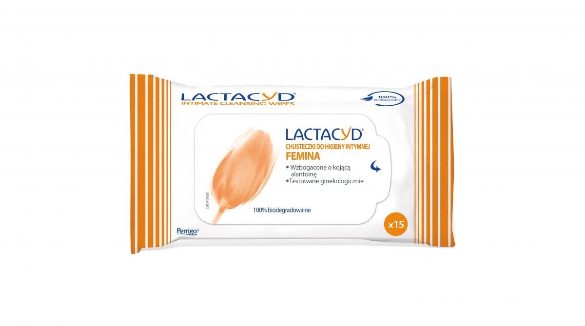 GlaxoSmithKline LACTACYD Femina chusteczki do higieny intymnej 15 szt.