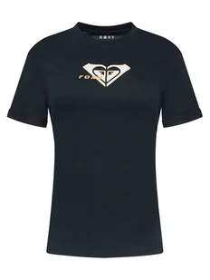 Roxy T-Shirt Oceanregular ERJZT06078 Czarny Regular Fit - Koszulki i topy damskie - miniaturka - grafika 1