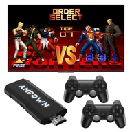 Konsole i gry retro - AMPOWN GD20 Game Stick with 2 Wireless Game Console, Emuelec 4.3, 128GB TF Card 50000 Games, 4K HDMI Output - miniaturka - grafika 1