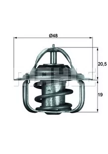 Termostat, płyn chłodzący Mahle TX 5 83D - Termostaty - miniaturka - grafika 1