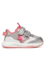 Buty dla dziewczynek - Primigi Sneakersy 7950000 Srebrny - miniaturka - grafika 1