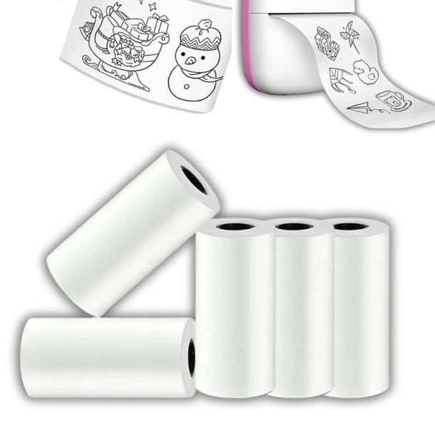 5x Papier Termiczny Do Aparatu Natychmiastowego Drukuś Rolki Wkłady 5 Sztuk