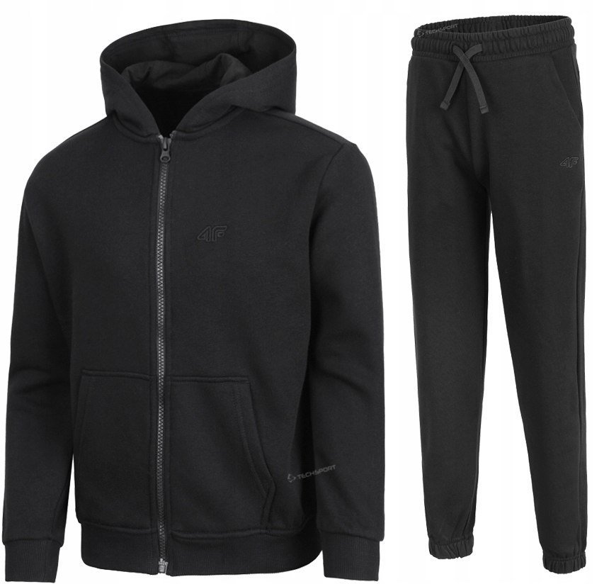 4F DZIEWCZÄCY DRES KOMPLET BLUZA NA ZAMEK SPODNIE / rozm 158