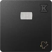 Klawisze i ramki - Kontakt Simon Kontakt_Simon Klawisz z oczkiem i piktogramem "dzwonek"do mechanizmów serii 75 grafit 82015-38 - miniaturka - grafika 1