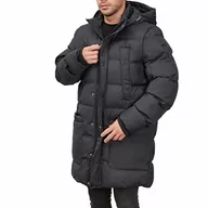 Kurtki męskie - Geox Męska kurtka M Sandford, Dark Black, 56 - miniaturka - grafika 1