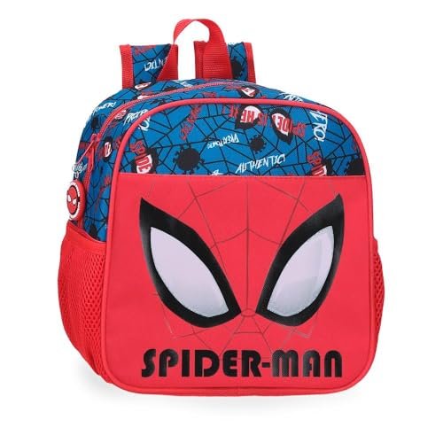 Joumma Marvel Spiderman Authentic Plecak przedszkola Czerwony 21x25x10 cms 5,25 l Poliester, Czerwone, Plecak do przedszkola